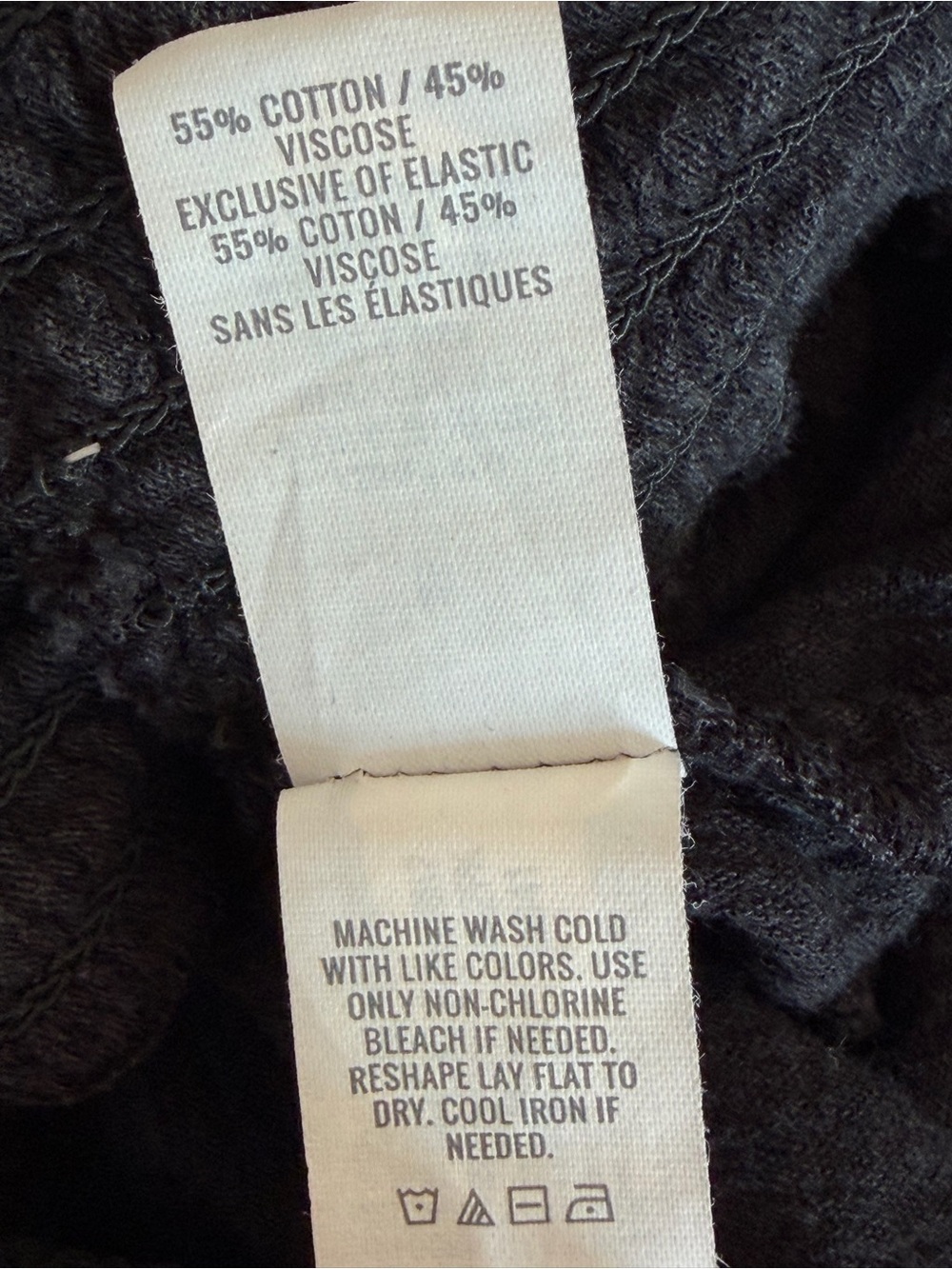 Aerie Smocked High Waisted Black Shorts Size Medium - Picture 6 of 6